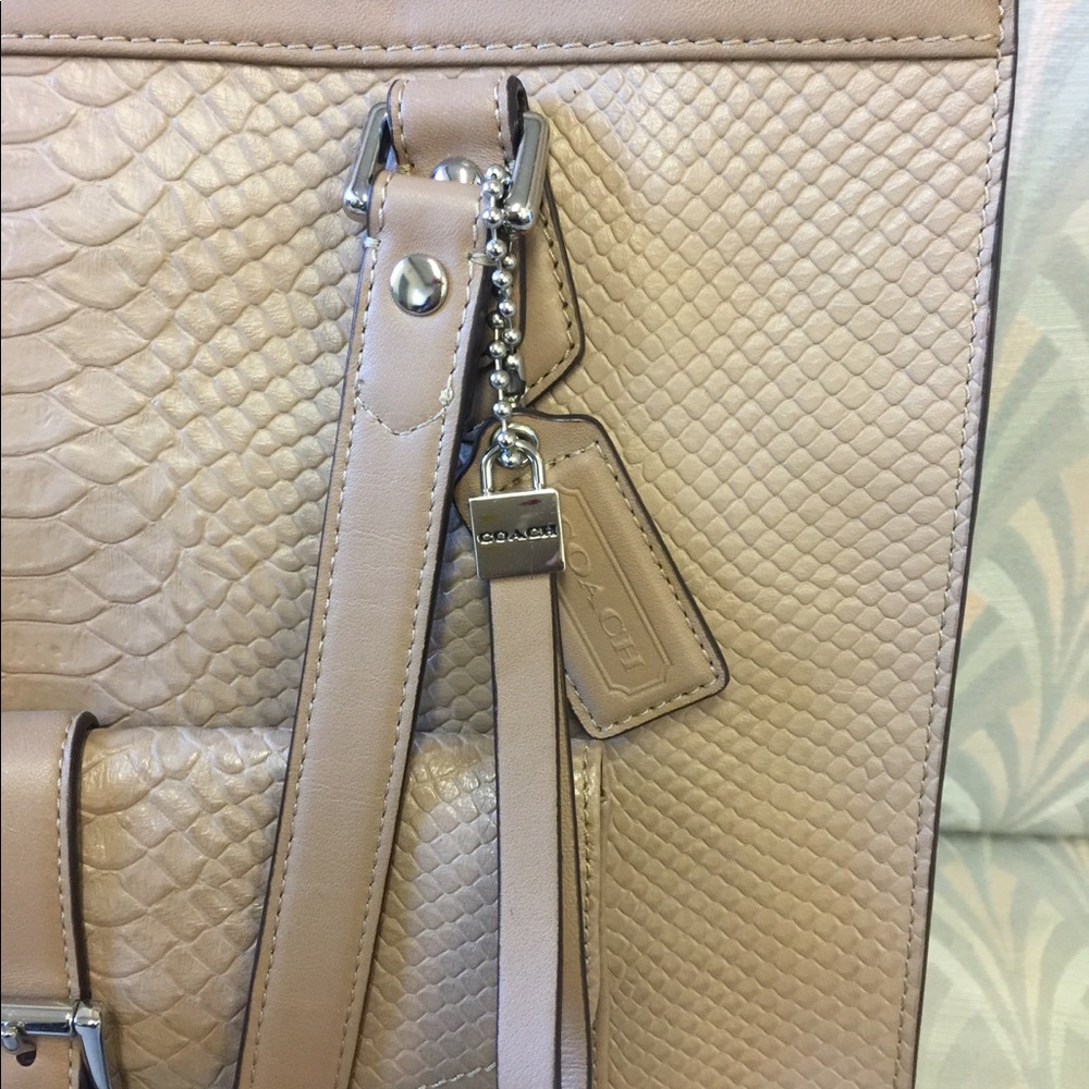 Coach Python Embossed Tote - image 5